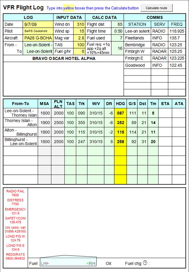 asa flight planner pdf