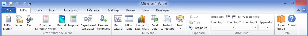 Word 2007/10 custom ribbon tab